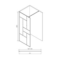 Душевая перегородка ABBER Eleganz Immer Offen AG63100B