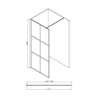 Душевая перегородка ABBER Eleganz Immer Offen AG62120B
