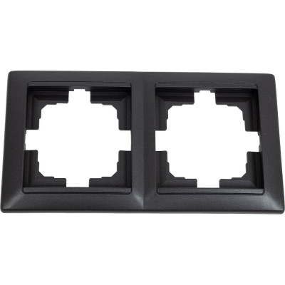 Рамка 2-местная Bylectrica, серия СТИЛЬ, ЮЛИГ.735212.215 графит