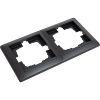 Рамка 2-местная Bylectrica, серия СТИЛЬ, ЮЛИГ.735212.215 графит