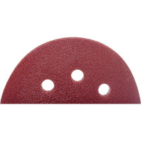 Круг шлифовальный на липучке с отверстиями (5 шт; 125 мм; P100) HOEGERT TECHNIK HT8D123