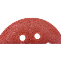Круг шлифовальный на липучке с отверстиями (5 шт; 125 мм; P80) Hogert Technik HT8D122