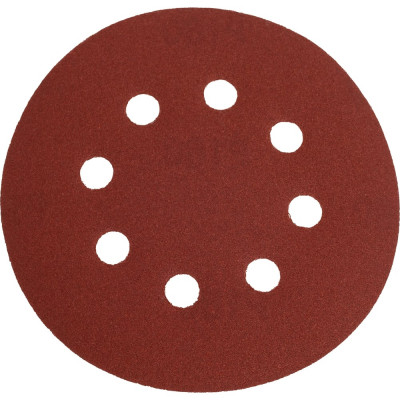 Круг шлифовальный на липучке с отверстиями (5 шт; 125 мм; P180) Högert Technik HT8D126