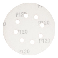 Круг шлифовальный на липучке с отверстиями (5 шт; 125 мм; P120) HOEGERT TECHNIK HT8D124