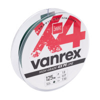 Плетеная леска LUCKY JOHN Vanrex х4 BRAID Moss Green 125/017 LJ4114-017