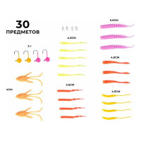 Комплект приманки и оснастки LUCKY JOHN HUNGRY TROUT SET LJ013SET