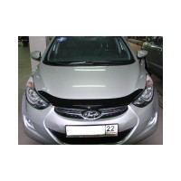Дефлектор капота Sim HYUNDAI ELANTRA 2011- темный NLD.SHYELA1112