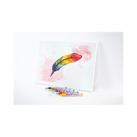 Маркер-аппликатор Edding акриловый двусторонний 3D 5400 пастельный желтый, 2-3 и 5-10 мм E-5400#915