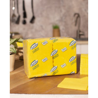 Однослойные бумажные салфетки Luscan Profi Pack 24х24 см желтые 400 шт 476878