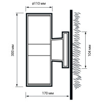 Светодиодный светильник Jazzway PWL-300110/30D 2х9Вт 3000К 230В/50Гц фасадный GR серый 5033146B