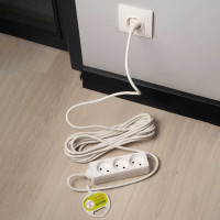 Удлинитель ФАZА3х7м 10А IP20 FE075-03-700 2.2кВт ПВС 2х0.75 защ. шторки 5032347