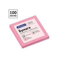 Набор самоклеящихся блоков OfficeSpace, 24 шт в упаковке, 76 x 76 мм, 100 листов, розовый 299718