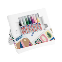 Набор акриловых маркеров Edding Start Mini 8 цветов, 1-2 и 2-3 мм + набор открыток 1327899