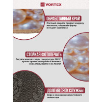 Влаговпитывающий коврик VORTEX Velur SPA круглый Жемчуг диаметр 60 см 10 24300