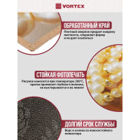 Влаговпитывающий коврик VORTEX Velur SPA Жемчужное ожерелье 50x80 см 10 24293