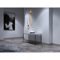 Напольный плинтус Decor-Dizayn ударопрочный, влагостойкий, серый бархат, 79х13х2400 мм 005-25