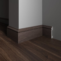 Напольный плинтус Decor-Dizayn ударопрочный, влагостойкий, дуб рустик, 79х13х2400 мм 005-81SH