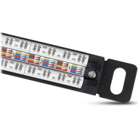 Патч-панель Cabeus высокой плотности, 0,5U, 24 порта RJ-45, категория 6a PLHD-24-Cat.6a-Dual-180-0,5U