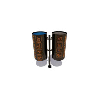 Уличная урна 7 скамеек Космос 67079/КОСМС