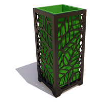 Уличная урна 7 скамеек Равенала 67003/РВНЛ/9005