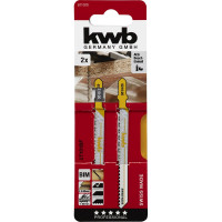 Пилки для лобзика по ламинату и дереву BiM, T101BF S20 2 шт KWB 621020