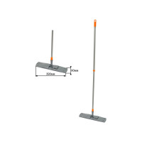 Швабра OfficeClean Professional телескопическая ручка 120 см пластик флаундер 40 см МОП микрофибра карманы 303073