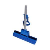 Самоотжимная швабра OfficeClean Professional с губчатой насадкой ПВА 27 см ролик отжим телескопическая ручка 70-125 303270