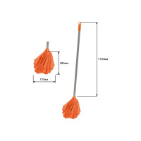 Швабра OfficeClean Professional ручка 110 см насадка Юбка из микрофибры длина 28 см 303078