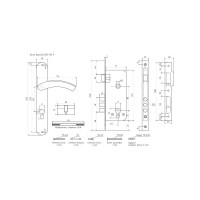 Врезной замок НОРА-М N23-85 М мат. хром 14518