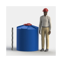 Емкость с крышкой ASPLAST Ц700Д EL-22P-CA-C700L-DB