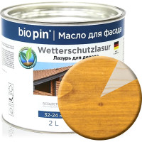 Лазурь для дерева BIO PIN 2241 Wetterschutzlasur Дуб 2 л 22415I101