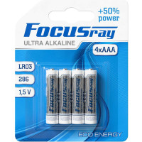 Батарейки Focusray ULTRA ALKALINE LR03 BL4 622449