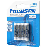 Батарейки Focusray ULTRA ALKALINE LR03 BL4 622449