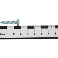 Саморез ZAMETAL 5,5х25 с полукруг. гол., крест. шлиц, DIN 7981, оц., 250 шт ZA101890