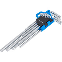Набор удлиненных Г-образных ключей HOEGERT TECHNIK TORX, Т10- Т50, 9 шт HT1W818