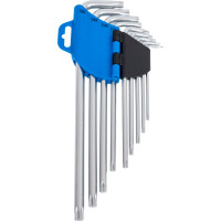 Набор удлиненных Г-образных ключей HOEGERT TECHNIK TORX, Т10- Т50, 9 шт HT1W818