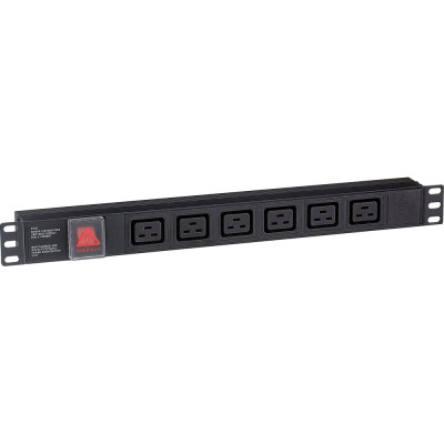 Блок розеток ExeGate ServerPro PDU-19H012 Al-6C19-C20-SW 280870