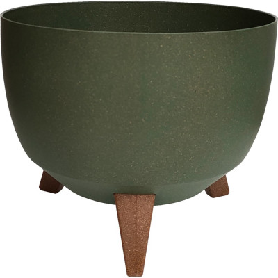 LAMELA Sp.z o. 920 Кашпо ROMA ECO на ножках d29, h23 см зеленый 062537