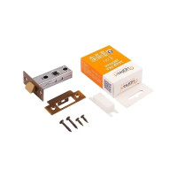 Дверная защелка НОРА-М С-45П пластик. яз. мат. кофе 17214