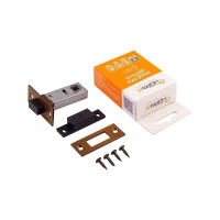 Дверная магнитная защелка НОРА-М С-50М мат. кофе 17218