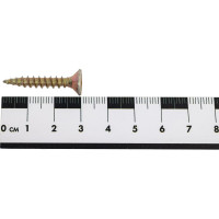 Шурупы ВИРТУОЗ 5х30 потайная головка, желтый цинк 200 шт 280-04840