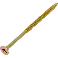 Шурупы ВИРТУОЗ 5х90 потайная головка, желтый цинк 80 шт 280-04741