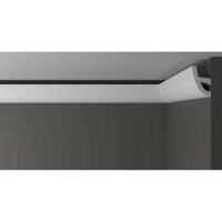 Потолочный карниз Decor-Dizayn ударопрочный влагостойкий под LED подсветку 80Х52Х2000 мм DD510