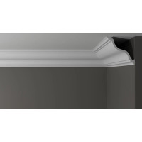 Потолочный карниз Decor-Dizayn ударопрочный влагостойкий под покраску 115Х115Х2000 мм DD504