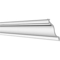 Потолочный карниз Decor-Dizayn ударопрочный влагостойкий под покраску 115Х115Х2000 мм DD504