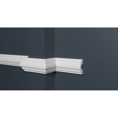 Стеновой молдинг Decor-Dizayn ударопрочный влагостойкий под покраску 37Х16Х2000 мм DD23