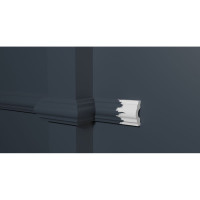 Стеновой молдинг Decor-Dizayn ударопрочный влагостойкий под покраску 37Х16Х2000 мм DD23