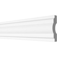 Стеновой молдинг Decor-Dizayn ударопрочный влагостойкий под покраску 37Х16Х2000 мм DD23