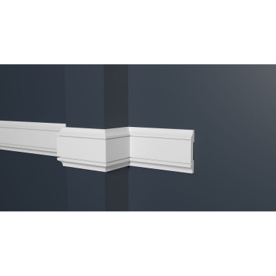 Стеновой молдинг Decor-Dizayn ударопрочный влагостойкий под покраску 47Х8Х2000 мм DD32