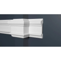 Стеновой молдинг Decor-Dizayn ударопрочный влагостойкий под покраску 96Х25Х2000 мм DD601